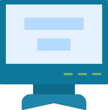 Bilgisayar Düz Simgesi Tasarımı