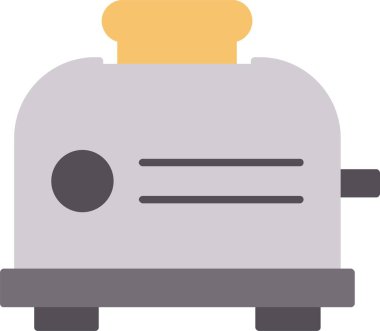 Tost Makinesi Düz Simge Tasarımı