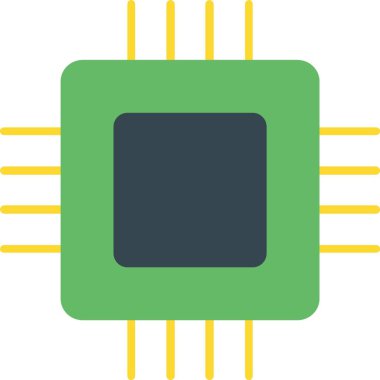 Devre Tahtası Düz Simge Tasarımı