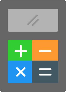 Hesaplama Düz Simge Tasarımı