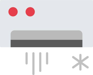 Klima Düz Simge Tasarımı