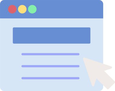 Web Portal Düz Simge Tasarımı