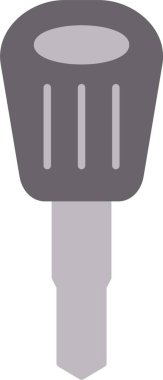 Araba anahtar düz simgesi tasarım