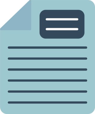 Not Düz Simge Tasarımı