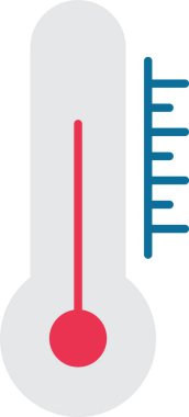 Termometre Düz Simge Tasarımı
