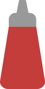 Ketçap Düz Simge Tasarımı