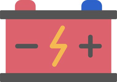 Pil Düz Simgesi Tasarımı