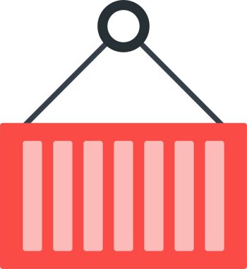 Kapsayıcı düz simgesi tasarım