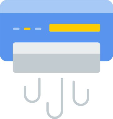 Klima Düz Simge Tasarımı