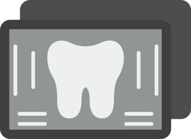 X Ray Düz Simge Tasarımı