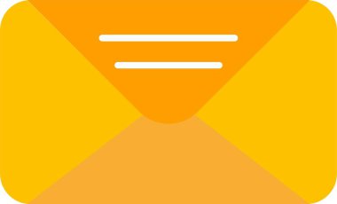 posta düz simgesi tasarım