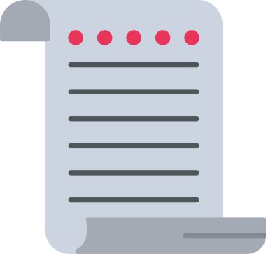 Papyrus Düz Simge Tasarımı