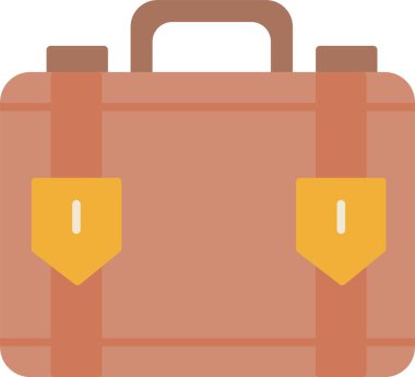 Bavul Düz Simge Tasarımı