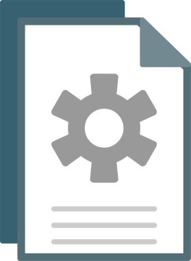 Belge Düz Simgesi Tasarımı