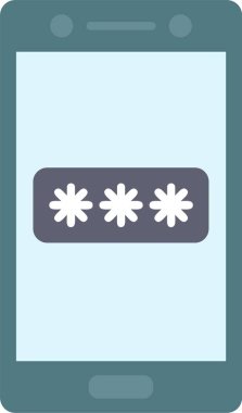 Parola Düz Simge Tasarımı