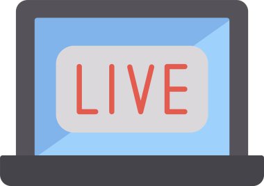 Canlı Düz Simge Tasarımı