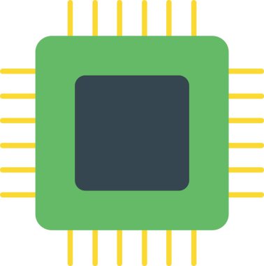 Devre Tahtası Düz Simge Tasarımı