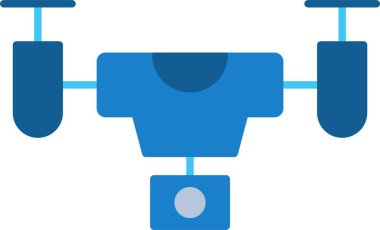 Drone Düz Simge Tasarımı