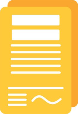 Kontrat Düz Simge Tasarımı