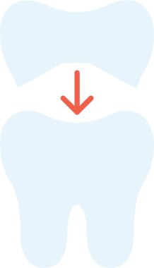 Diş Kapağı Düz Simgesi Tasarımı