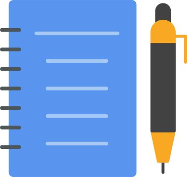 Defter düz simgesi tasarım