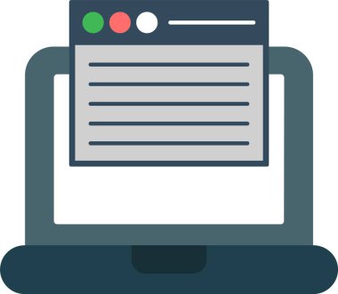 Web Sitesi Düz Simge Tasarımı