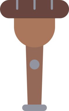 Tahta Bacak Düz Simge Tasarımı