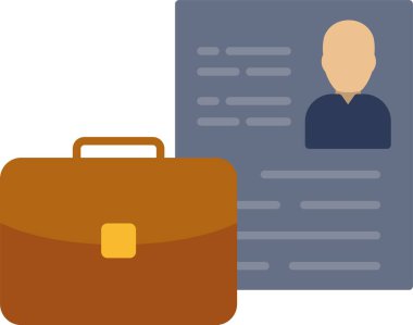 Bavul Düz Simge Tasarımı