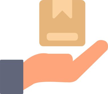 Teslimat Düz Simgesi Tasarımı