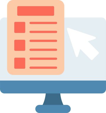 Düz Test Düz Simge Tasarımı