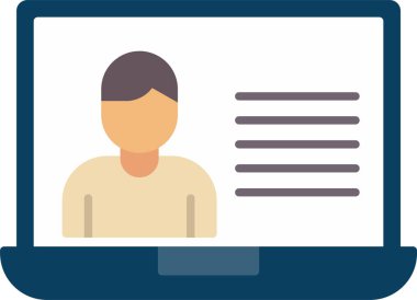 Kullanıcı Düz Simgesi Tasarımı