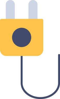 Duvar Tıkacı Düz Simge Tasarımı