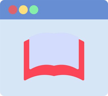 Ebook Düz Simge Tasarımı