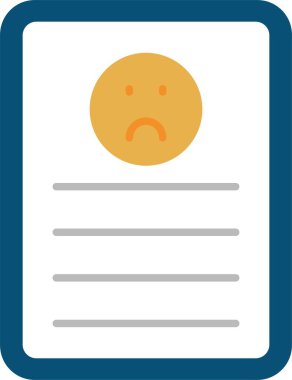 Şikayet Düz Simgesi Tasarımı