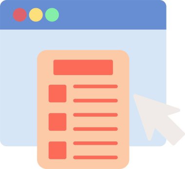 Düz İnceleme Düz Simge Tasarımı