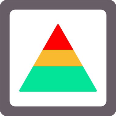 Piramit Düz Simge Tasarımı