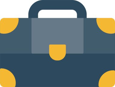 Bavul Düz Simge Tasarımı