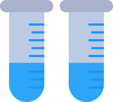 Test Tüpü Düz Simge Tasarımı