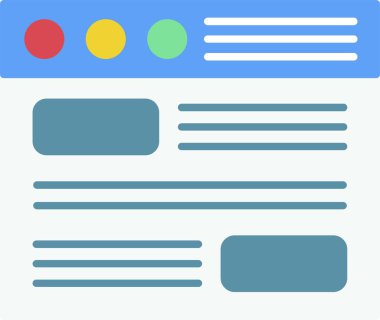 Süreç Düz Simge Tasarımı