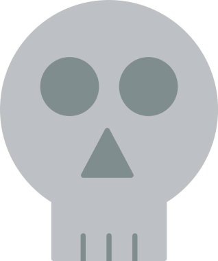 Skull Düz Simge Tasarımı