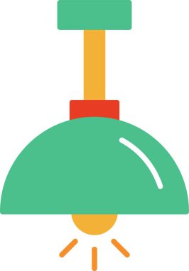 Avize Düz Simge Tasarımı