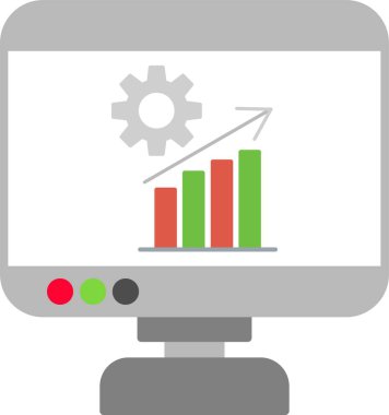 Büyüme Düz Simgesi Tasarımı