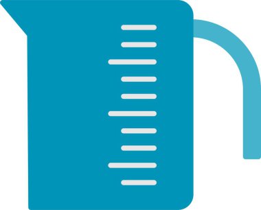 Ölçme Kupası Düz Simgesi Tasarımı