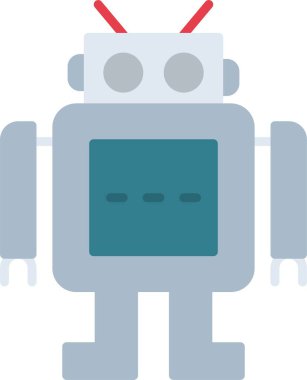 Robot Düz Simge Tasarımı