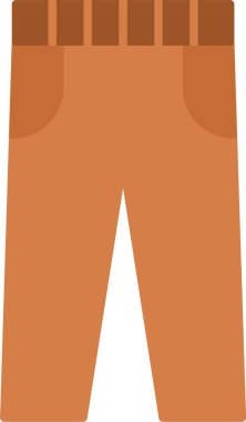 Pantolon Düz Simgesi Tasarımı