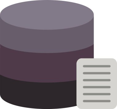 Veri Düz Simgesi Tasarımı