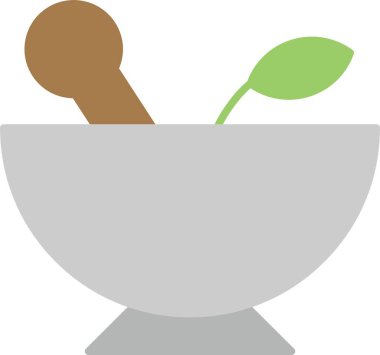 Bitkisel tedavi düz simgesi tasarım