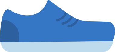 Spor Ayakkabıları Düz Simge Tasarımı