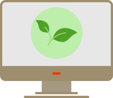 Yaprakları düz simgesi tasarım