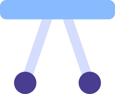 Sallanan Beşik Düz Simge Tasarımı